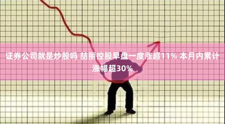 证券公司就是炒股吗 喆丽控股早盘一度涨超11% 本月内累计涨幅超30%