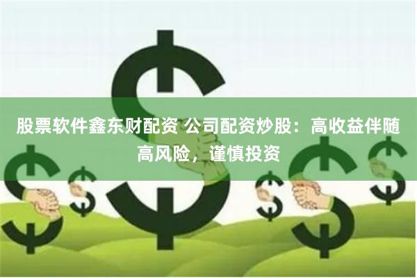 股票软件鑫东财配资 公司配资炒股：高收益伴随高风险，谨慎投资
